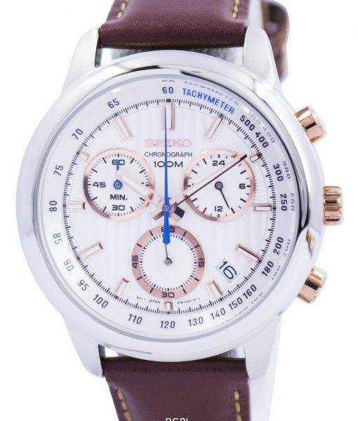 Seiko Chronograph Quartz Tachymeter SSB211P Men’s Watch