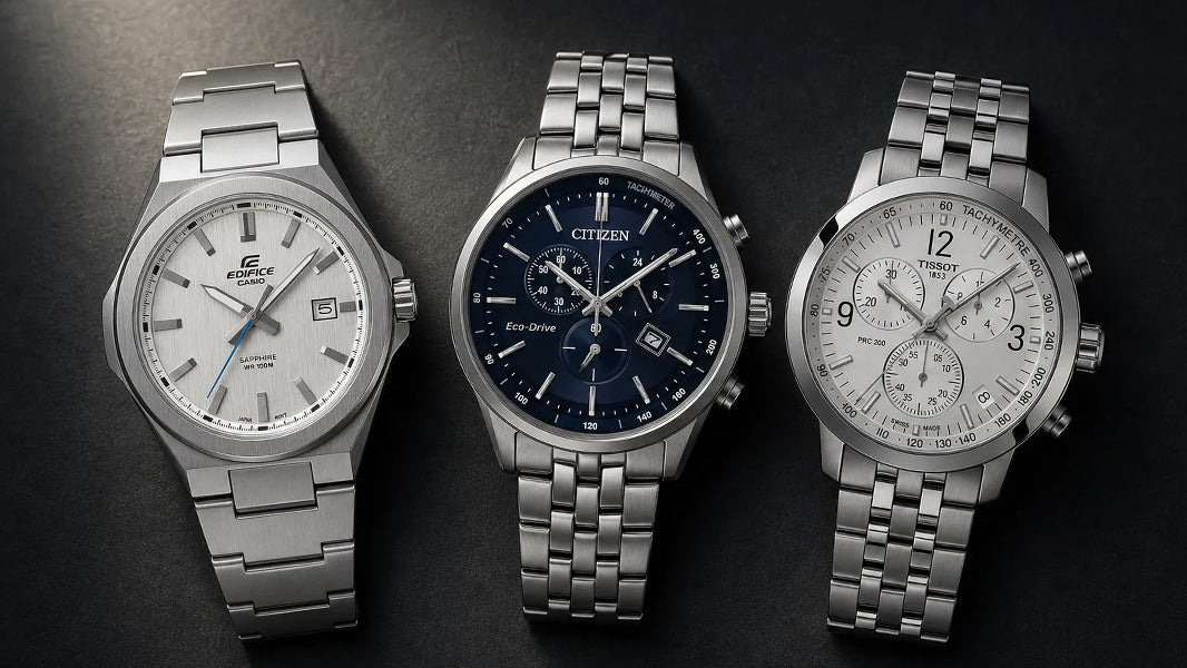 Casio Edifice, Citizen AT2141 , Tissot PRC 200