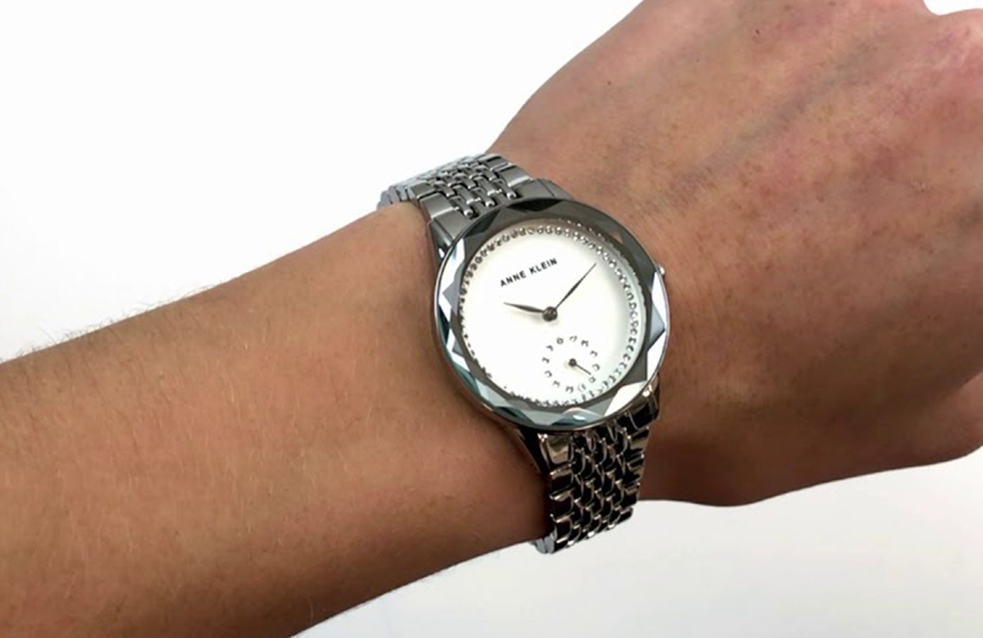 Anne Klein Swarovski Crystal Accented 3507SVSV Quartz Women’s Watch