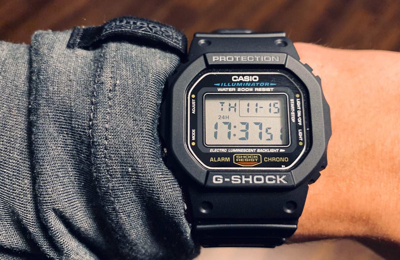 Casio G-Shock Illuminator Alarm Chrono DW-5600E-1V Men’s Watch