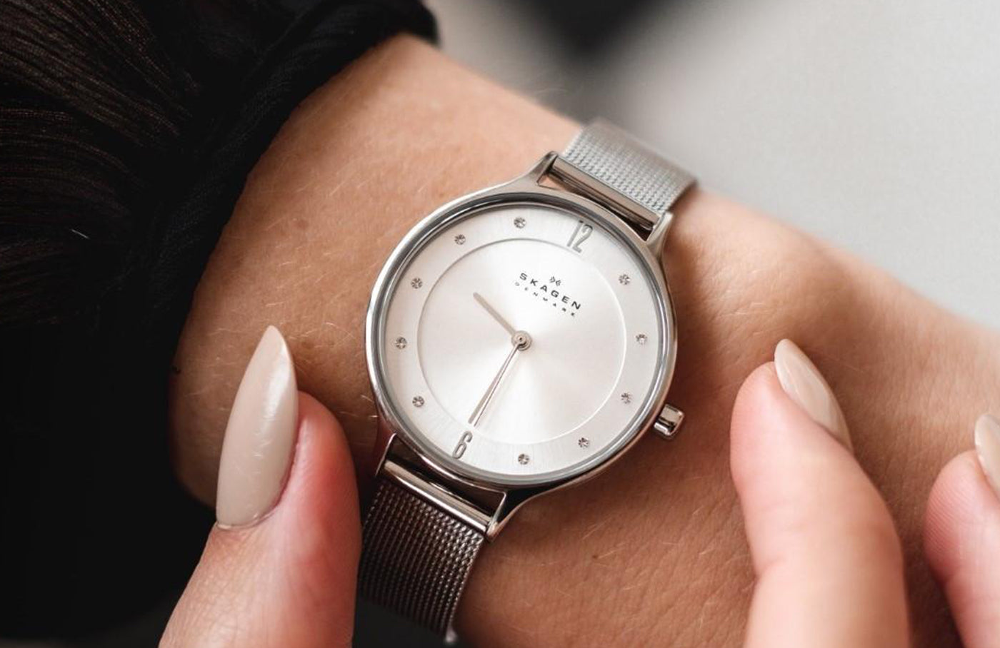 Skagen Anita Silver Dial Swarovski Crystal SKW2149 Women’s Watch