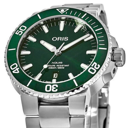 Oris Aquis Date Automatic Diver's 01-733-7730-4157-07-8-24-05PEB 300M Men's Watch
