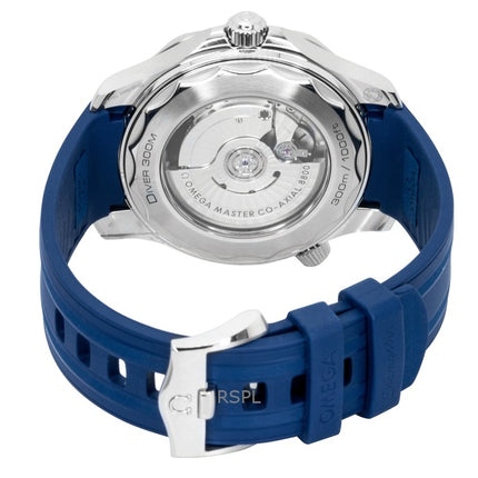 Omega Seamaster Rubber Strap Blue Dial Automatic Diver's 210.32.42.20.03.001 300M Men's Watch