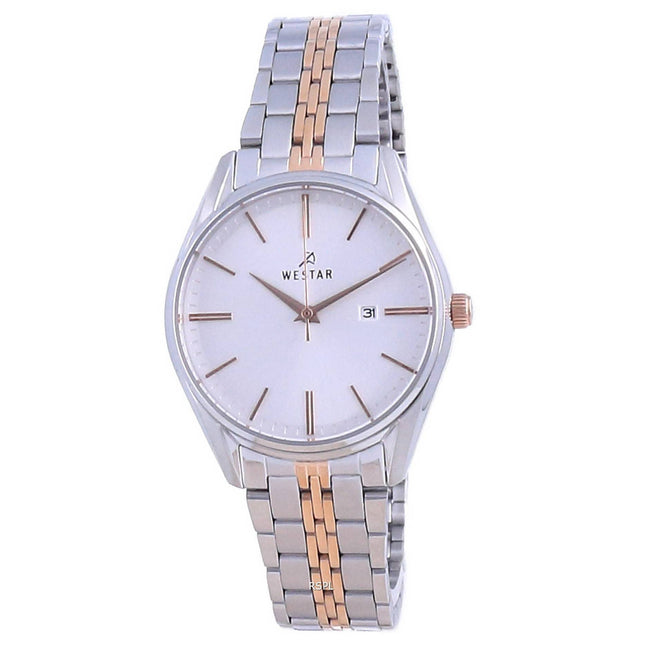 Westar Silver Dial Two Tone Stainless Steel Quartz 40210 SPN 607 Women's Watch