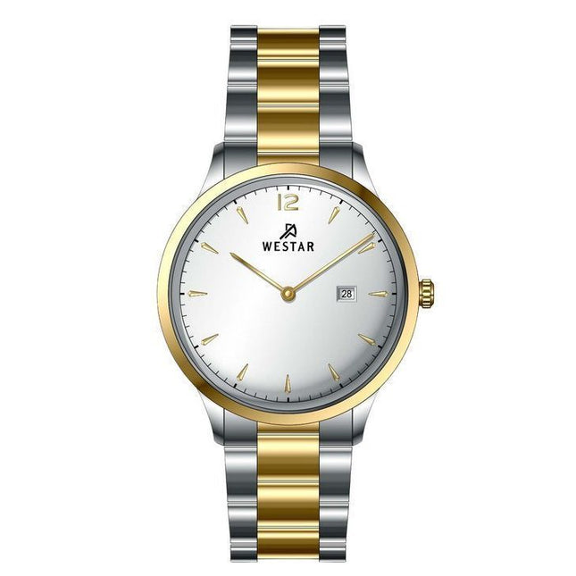 Westar Profile Stainless Steel Silver Dial Quartz 50218CBN107 Mens Watch