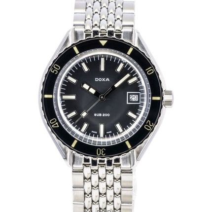 Doxa SUB 200 Sharkhunter Stainless Steel Black Dial Automatic Diver's 799.10.101.10 200M Men's Watch