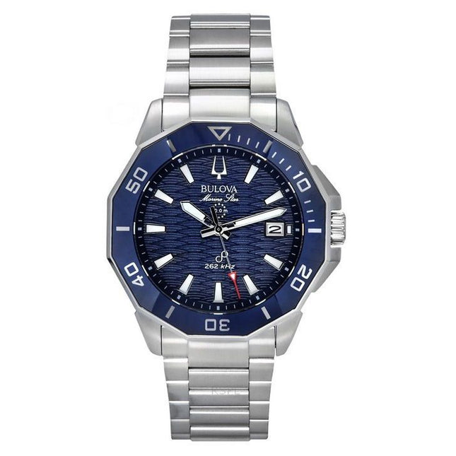 Bulova Marine Star Precisionist Stainless Steel Blue Dial Quartz Diver's 96B433 200M Men's Watch