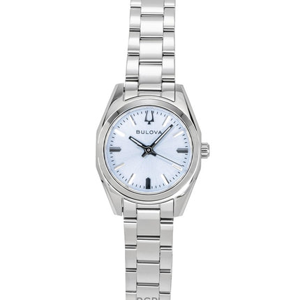 Bulova Surveyor Stainless Steel Light Blue Dial Quartz 96L345 Women's Watch