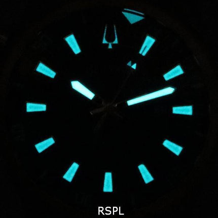 Bulova Marine Star Two Tone Bracelet Blue Dial Quartz 98B384 100M Men's Watch