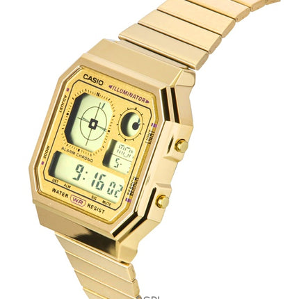 Casio Vintage Digital Stainless Steel Quartz A130WEG-9A Unisex Watch
