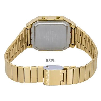 Casio Vintage Digital Stainless Steel Quartz A130WEG-9A Unisex Watch