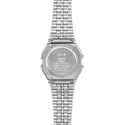 Casio Digital Stainless Steel Quartz A159WEVJ-2 Unisex Watch