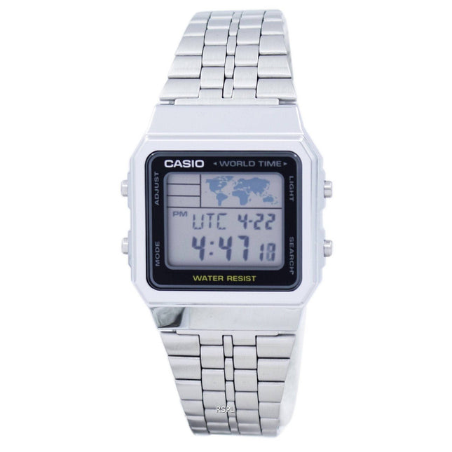 Casio Alarm World Time Digital A500WA-1DF Men's Watch