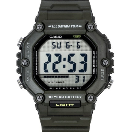Casio Digital Extra Long Resin Strap Quartz AE-1600HX-3AV 100M Unisex Watch