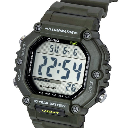 Casio Digital Extra Long Resin Strap Quartz AE-1600HX-3AV 100M Unisex Watch
