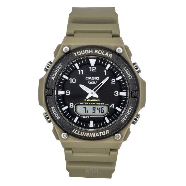 Casio Standard Analog Digital Resin Strap Black Dial Solar AQ-S820W-5AV 100M Men's Watch