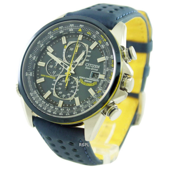 Citizen Eco-Drive Blue Angels Radio Controlled World Chronograph AT8020-03L Mens Watch