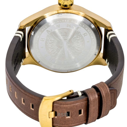 AVI-8 Hawker Hurricane Clowes Northholt Leather Strap Green Dial Automatic AV-4097-04 Men's Watch