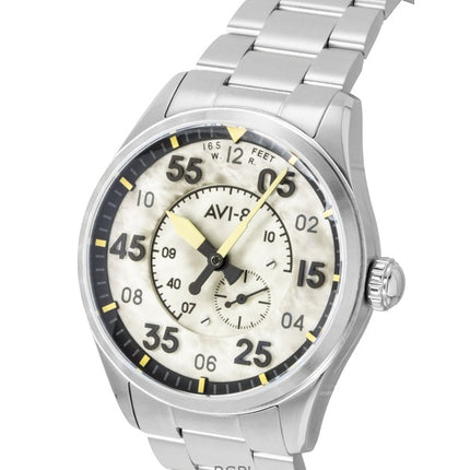 AVI-8 Spitfire Type 300 Pilot Panel Stainless Steel Cream Dial Automatic AV-4147-33 Men's Watch