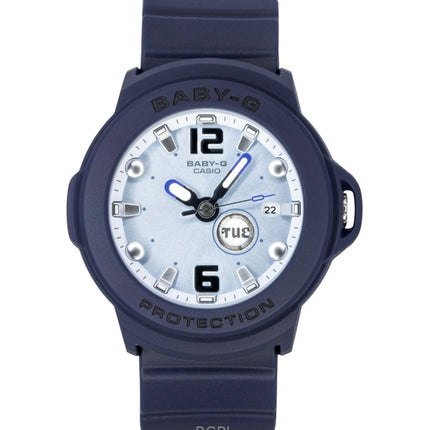 Casio Baby-G Plus Analog Resin Strap Light Blue Dial Quartz BGA-15K-2A 100M Women's Watch With Convertible Holder