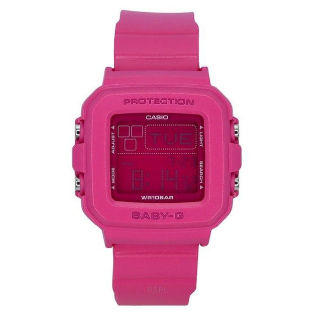 Casio Baby-G Plus Digital 30th Anniversary Pink Resin Strap Quartz BGD-10K-4 100M Women's Watch With Special Holder