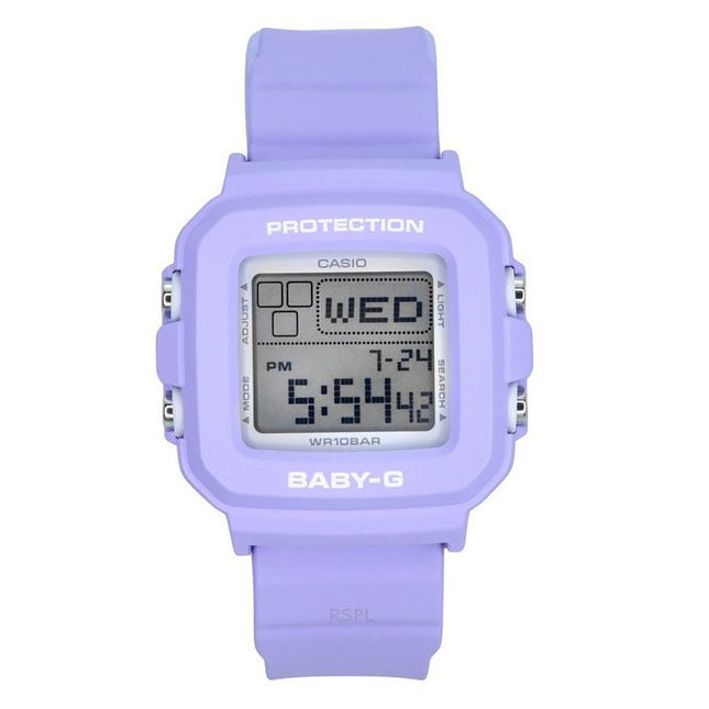 Casio Baby-G Plus Digital 30th Anniversary Purple Resin Strap Quartz BGD-10K-6 100M Women's Watch With Special Holder
