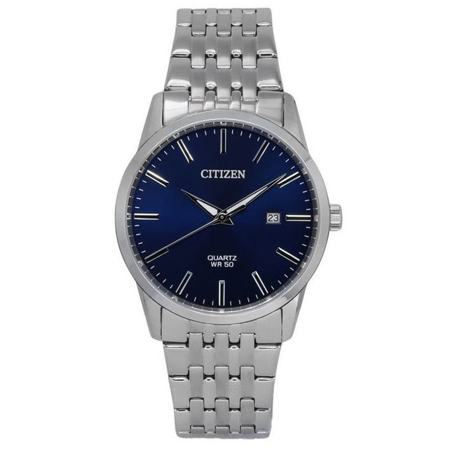 Citizen Stainless Steel Bracelet Midnight Blue Dial Quartz BI5000-87L Mens Watch