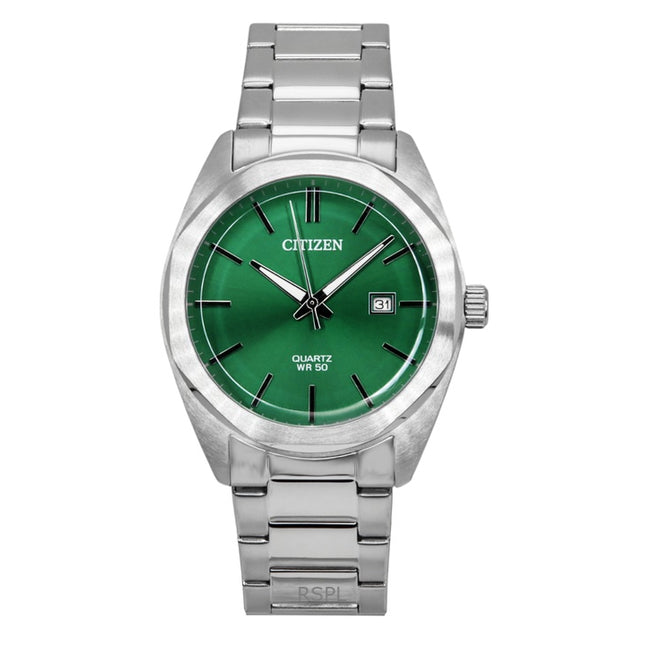 Citizen Stainless Steel Green Dial Quartz BI5110-54X Men's Watch