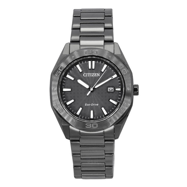 Citizen Eco-Drive Stainless Steel Grey Dial BM7637-81H 100M Men's Watch