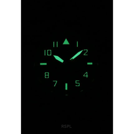 Citizen Eco-Drive Super Titanium Leather Strap Green Dial BM8560-11X 100M Men's Watch