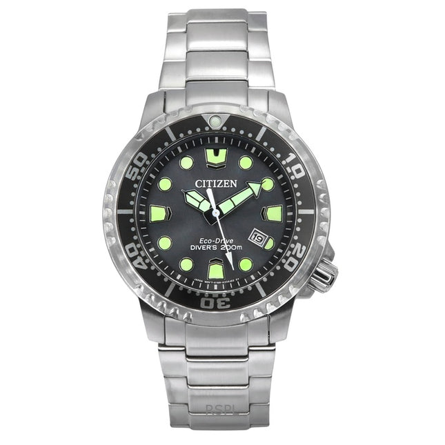 Citizen Promaster Dive Eco-Drive Stainless Steel Grey Dial Diver's BN0167-50H 200M Men's Watch