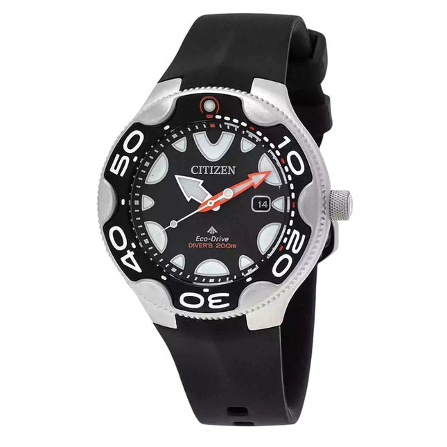 Citizen Promaster Dive Polyurethane Strap Black Dial Eco-Drive BN0230-04E 200M Men's Watch