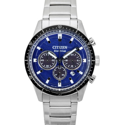 Citizen Eco-Drive Chronograph Stainless Steel Blue Dial CA4624-56L 100M Men's Watch