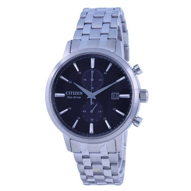 Citizen Classic Chronograph Black Dial Stainless Steel Eco-Drive CA7060-88E Mens Watch