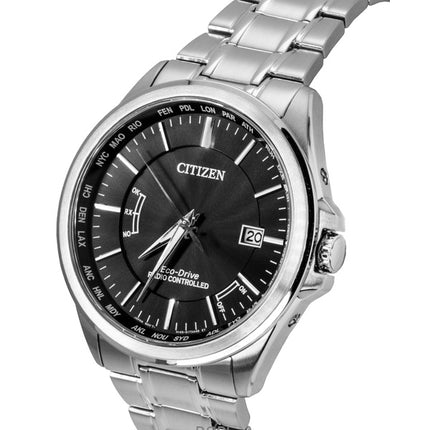 Citizen Eco-Drive Radio Controlled Stainless Steel Black Dial CB0250-84E 100M Men's Watch