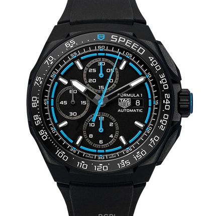 Tag Heuer Formula 1 Chronograph Rubber Strap Black Dial Automatic Diver's CBZ2084.FT8097 200M Men's Watch