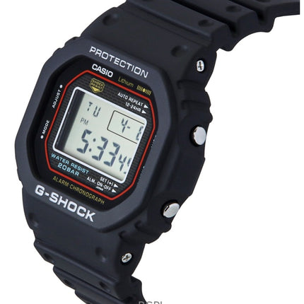 Casio G-Shock Digital Re-Creating The Original Design Of The First G-Shock Quartz DW-5000R-1A 200M Men's Watch