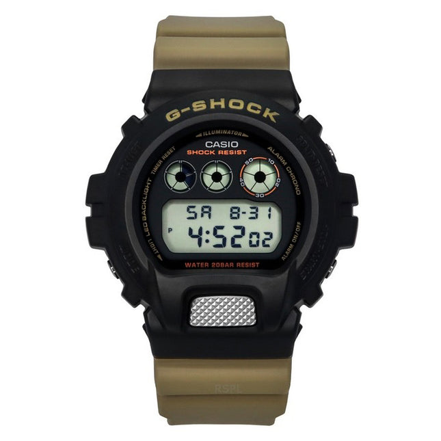 Casio G-Shock Digital Resin Strap Black Dial Quartz DW-6900TU-1A5 200M Men's Watch