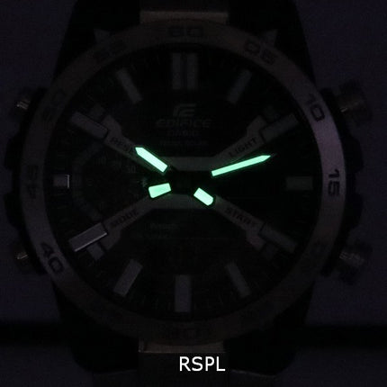 Casio Edifice Sospensione Mobile Link Black Dial Solar ECB-2000D-1A ECB2000D-1 100M Men's Watch