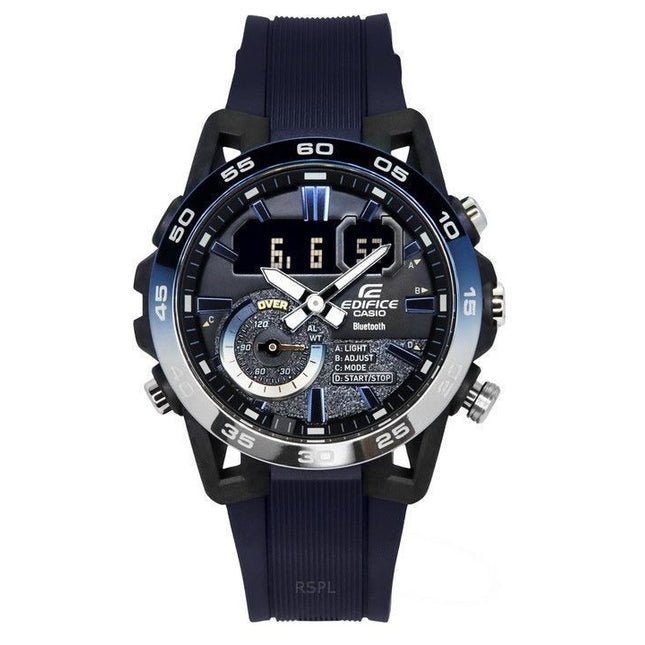 Casio Edifice Sospensione Nighttime Drive Analog Digital Smartphone Link Quartz ECB-40NP-1A 100M Men's Watch