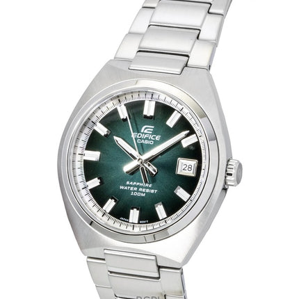 Casio Edifice Analog Stainless Steel Green Dial Quartz EFB-109D-3AV 100M Men's Watch