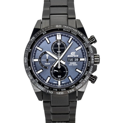 Casio Edifice Analog Chronograph Stainless Steel Blue Dial Quartz EFR-574DC-2AV 100M Men's Watch