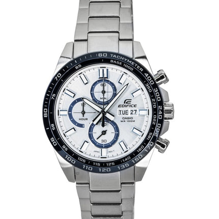 Casio Edifice Analog Chronograph Stainless Steel Silver Dial Quartz EFR-574DE-7AV 100M Men's Watch