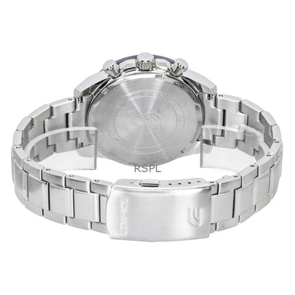 Casio Edifice Analog Chronograph Stainless Steel Silver Dial Quartz EFR-574DE-7AV 100M Men's Watch