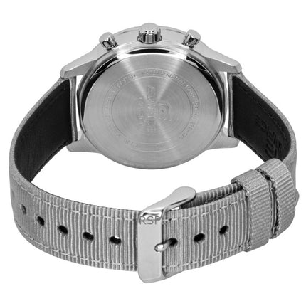 Casio Edifice Analog Chronograph Leather Strap Grey Dial Quartz EFR-575C-8A 100M Men's Watch