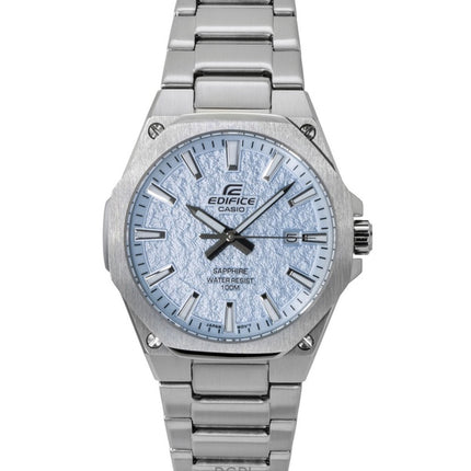 Casio Edifice Analog Stainless Steel Light Blue Dial Quartz EFR-S108DE-2AV 100M Men's Watch