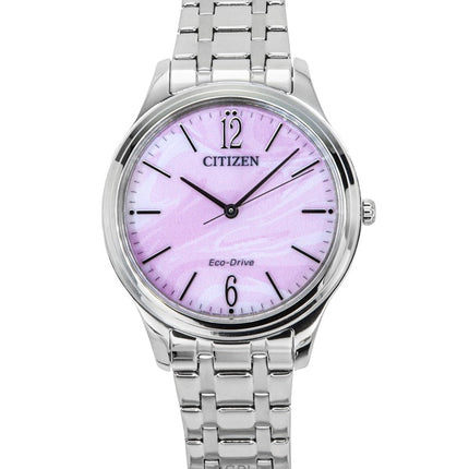 Citizen Elegance Stainless Steel Pink Dial Eco-Drive EM0411-71X Women's Watch