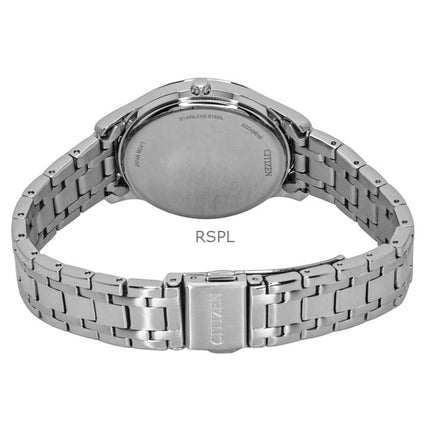 Citizen Elegance Stainless Steel Pink Dial Eco-Drive EM0411-71X Women's Watch