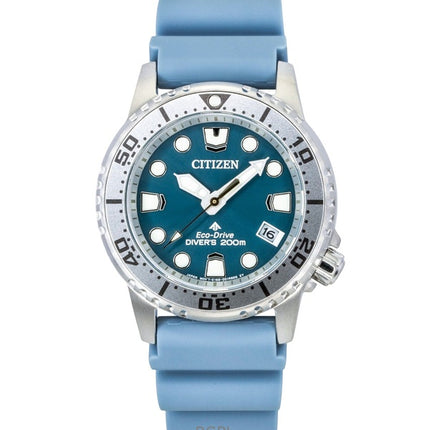 Citizen Promaster Polyurethane Strap Blue Dial Eco-Drive  Diver's EO2027-09L 200M Women's Watch