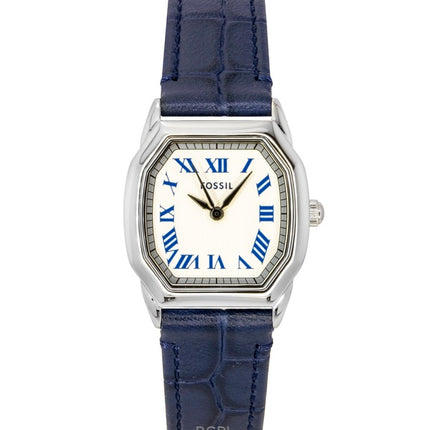 Fossil Harlow Croco Leather Cream Dial Quartz ES5425 Women's Watch